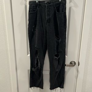 Pacsun High Rise Straight Jeans with Cutous